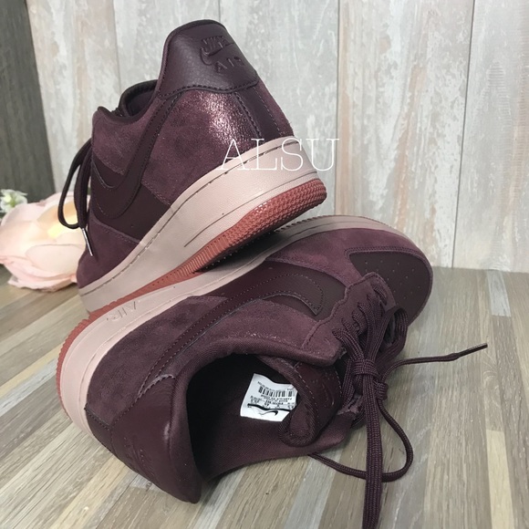 Nike Air Force 1’07 PRM Leather Burgundy Crush W - Picture 6 of 7